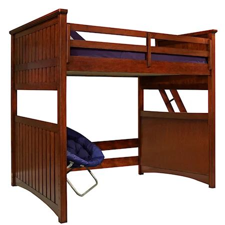 Full Size Loft Bed with Ladder
